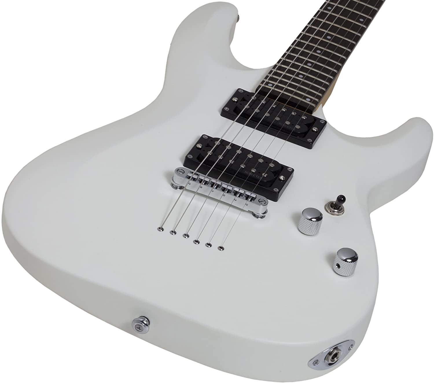 Schecter 432 C-6 Deluxe Solid-Body Electric Guitar, Satin White