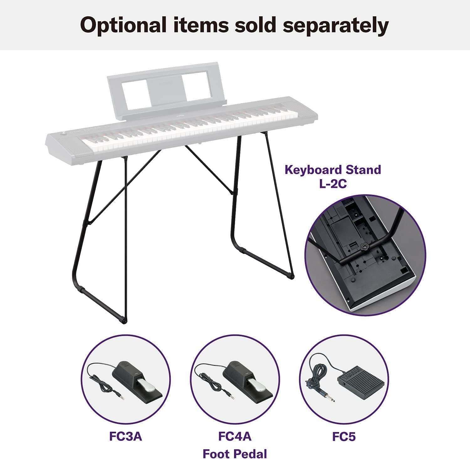 Yamaha NP32 76-Key Lightweight Portable Keyboard with PA130 Power Adapter, Black
