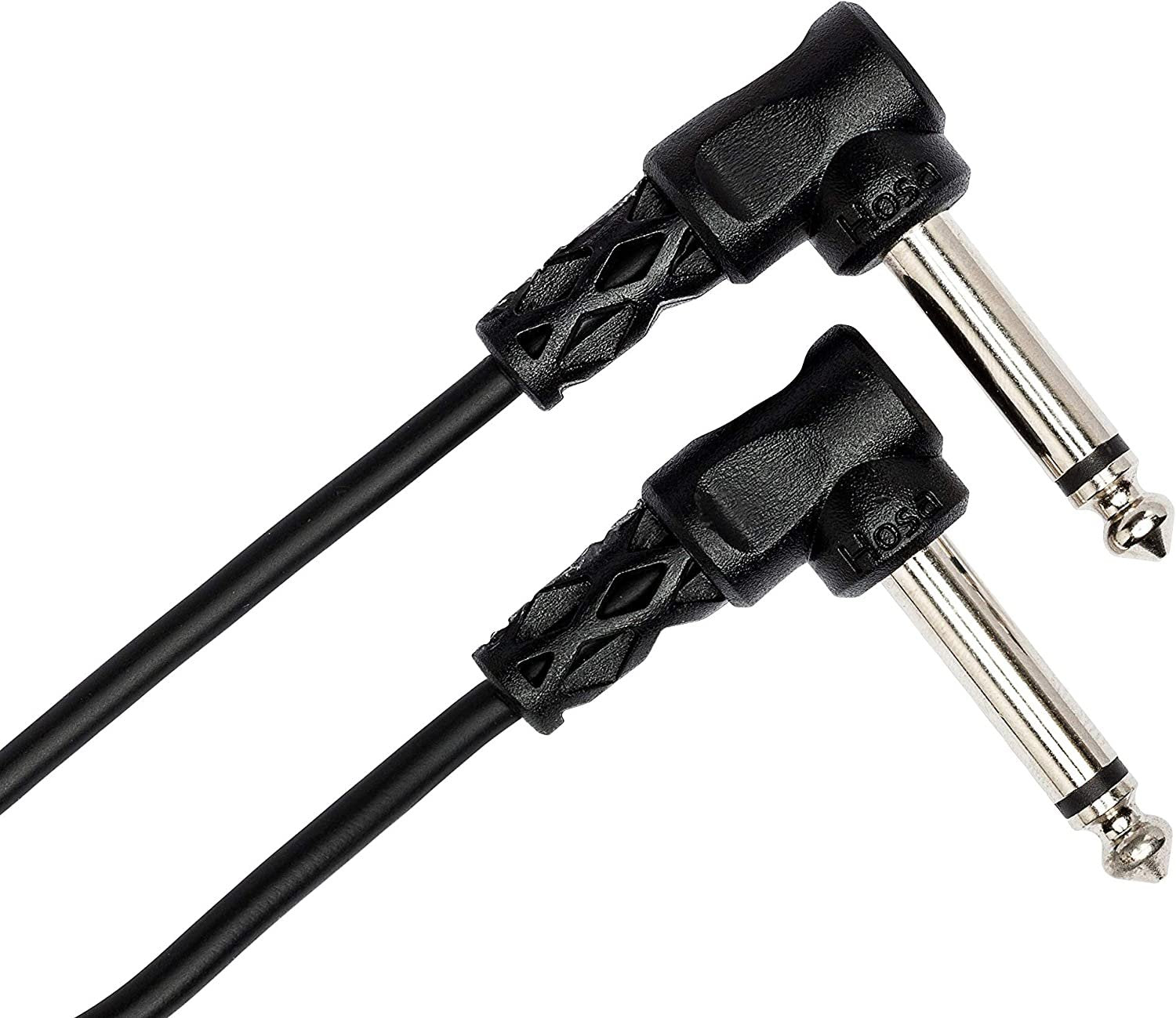 Hosa CFS-112 Molded Right Angled Guitar Patch Cable, 1 Foot