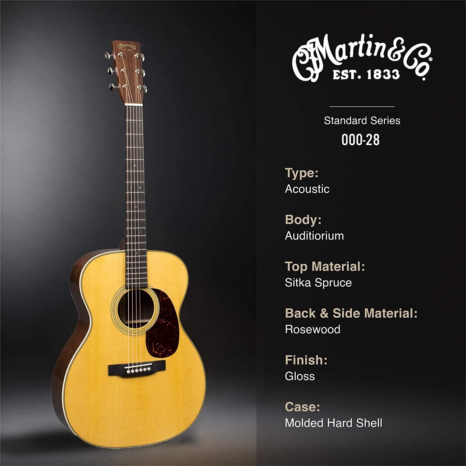 Martin 000-28 Acoustic Guitar With Hardshell Case