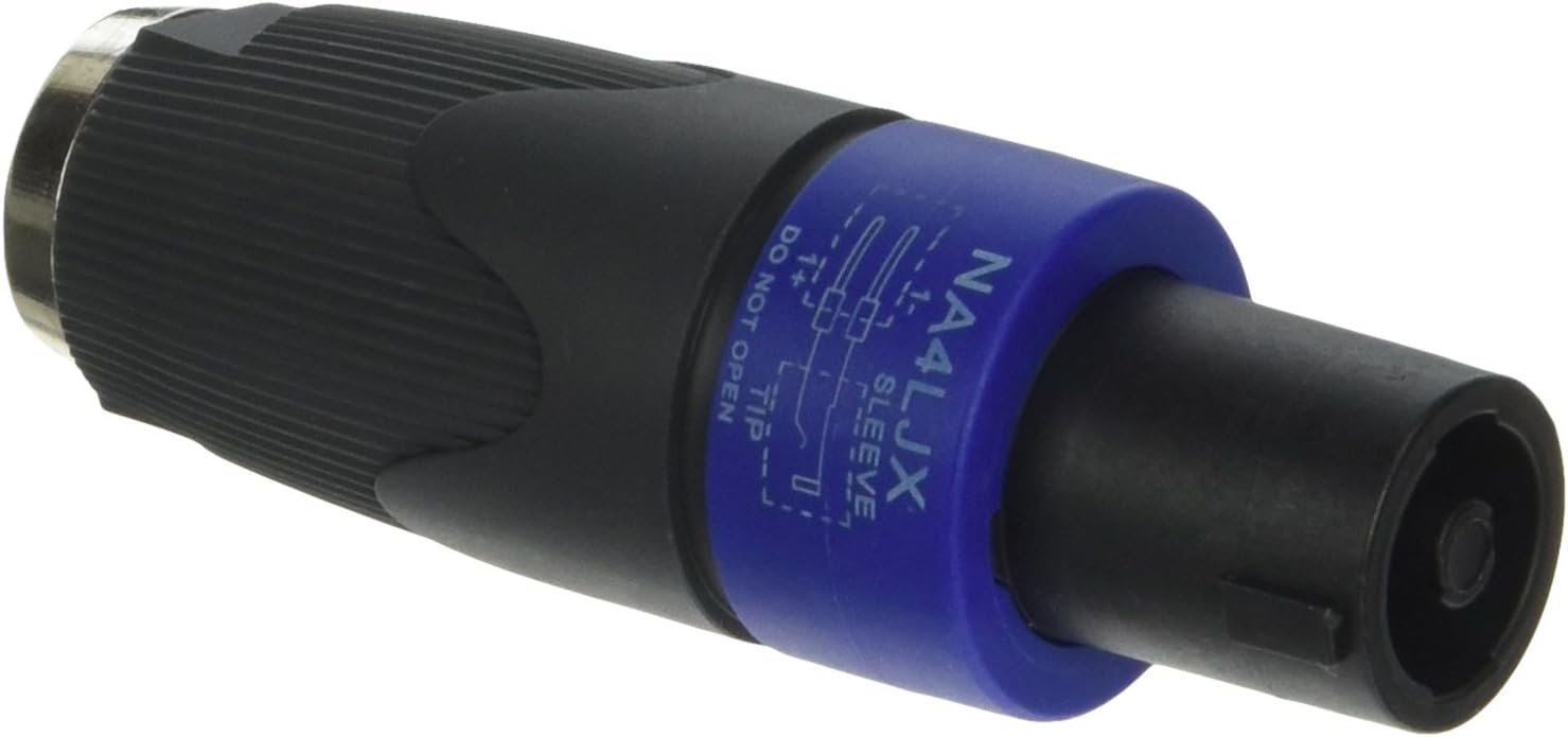 Hosa NA4LJX Neutrik Speaker Adaptor, 1/4 in TS to speakON