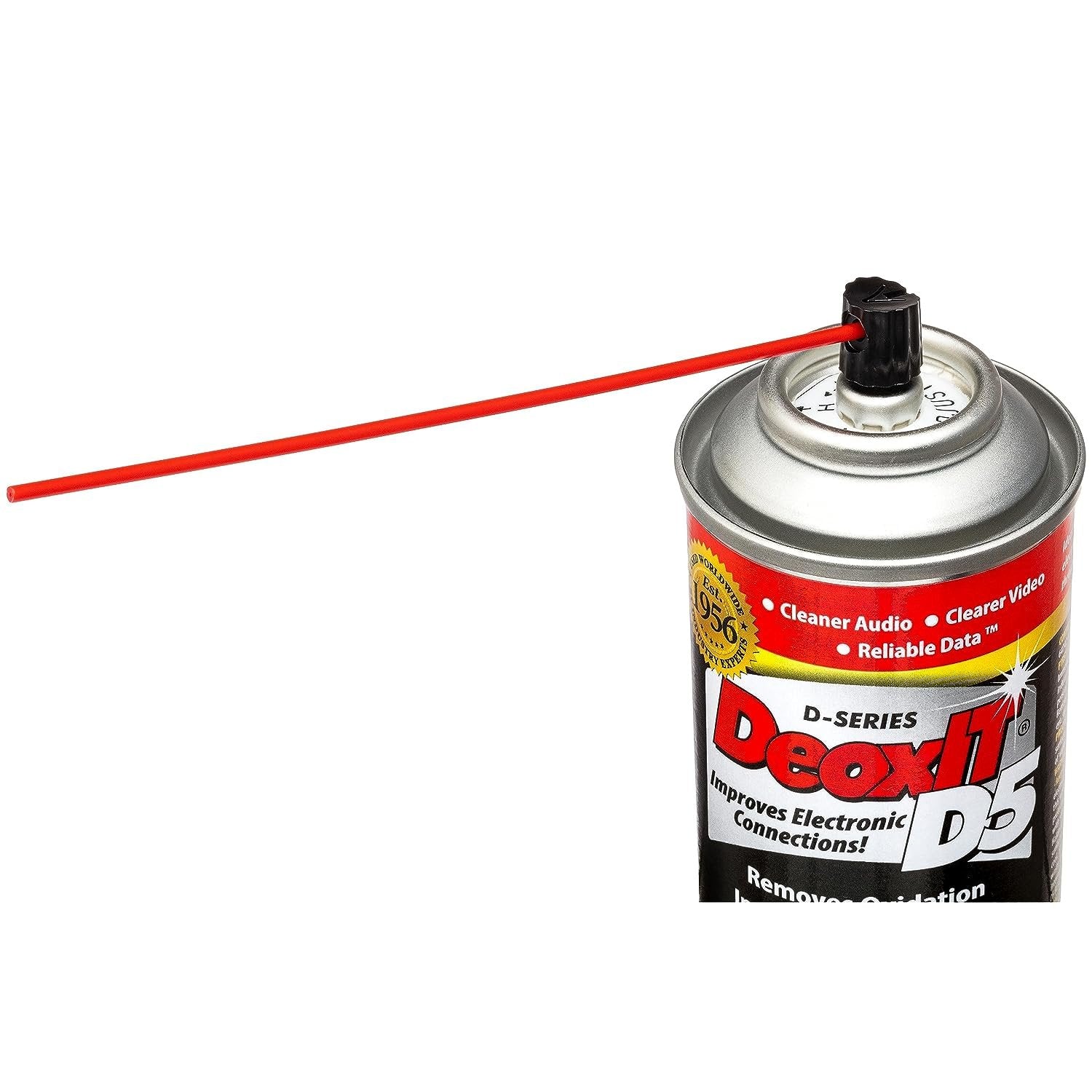 DeoxIT D5S-6 Spray, More Than A Contact Cleaner, 142g, Integrated Straw, Pack of 1