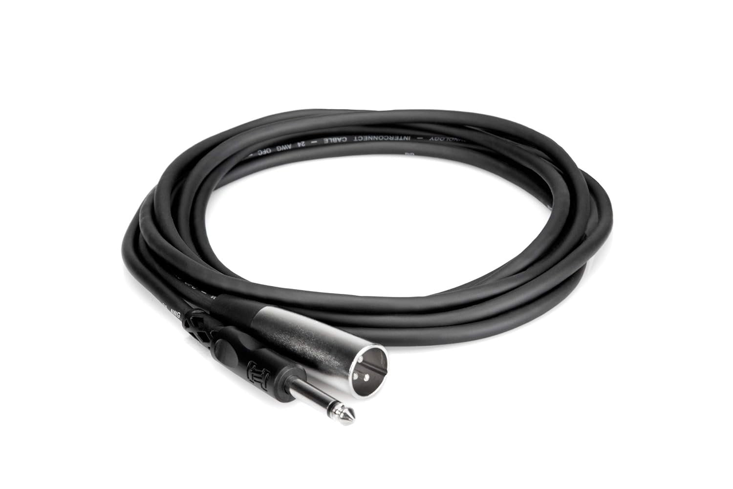 Hosa PXM-115 1/4" TS to XLR3M Unbalanced Interconnect Cable, 15 Feet