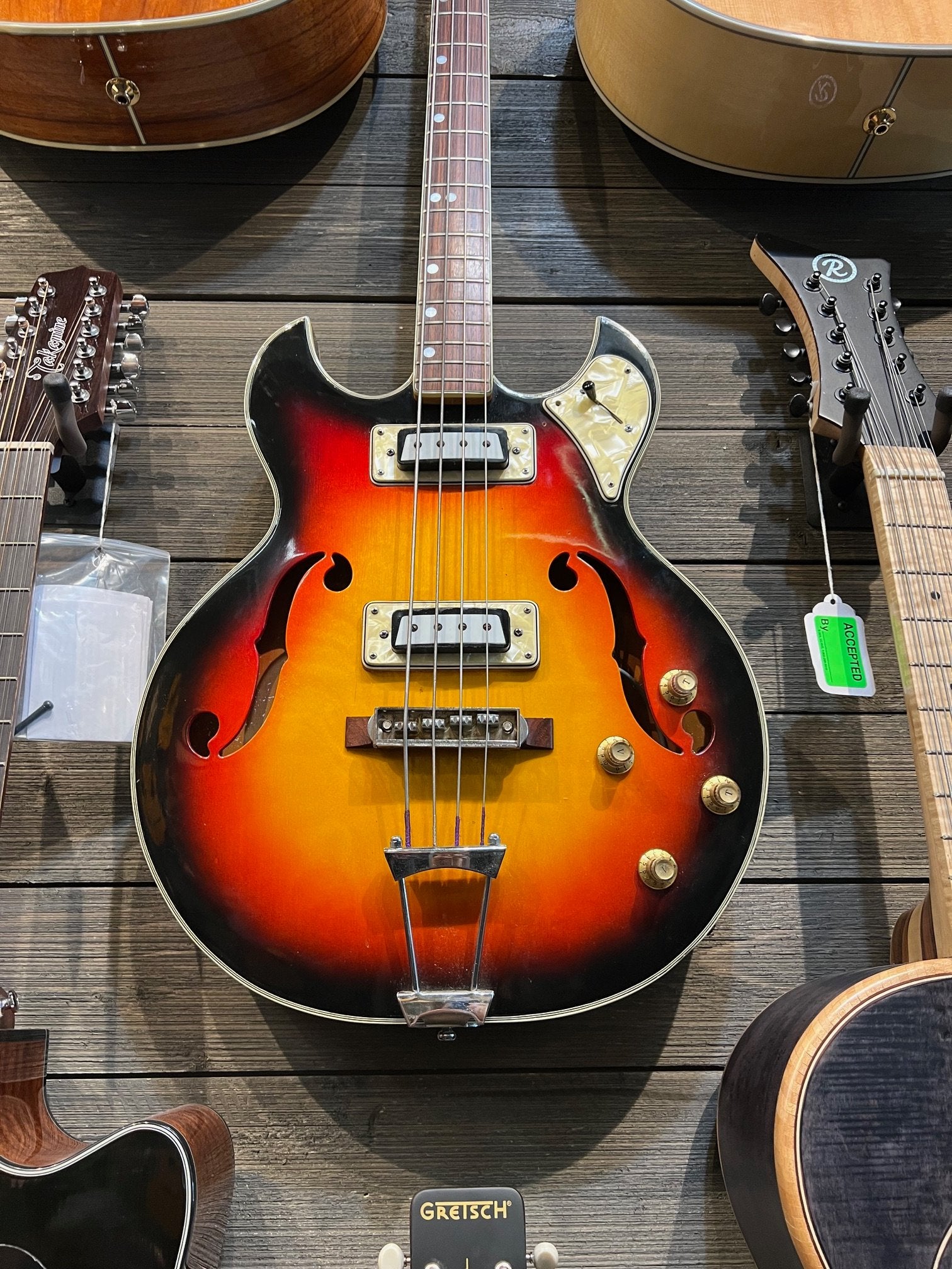 Greco 955 HollowBody Bass - Matsumoku 4 String