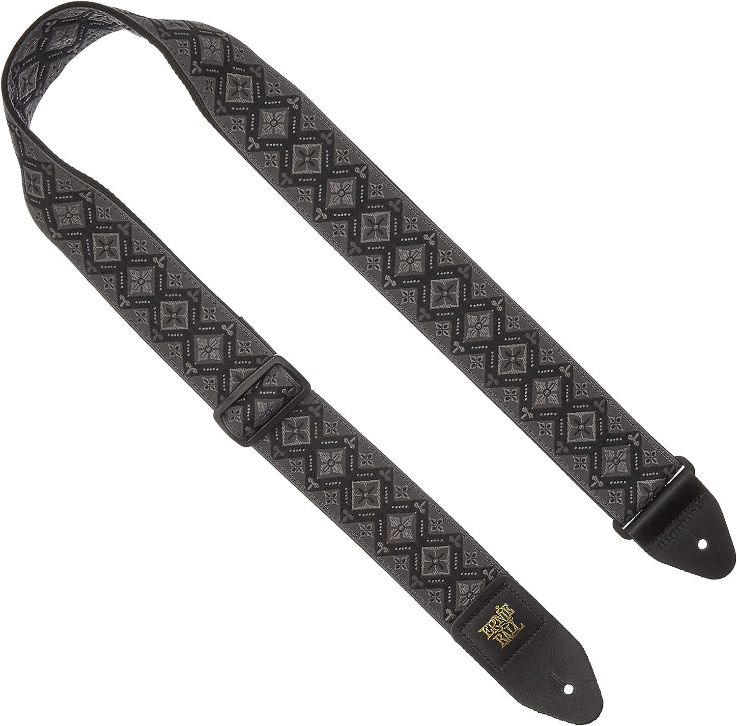 Ernie Ball Jacquard Guitar Strap, Regal Black (P04093)