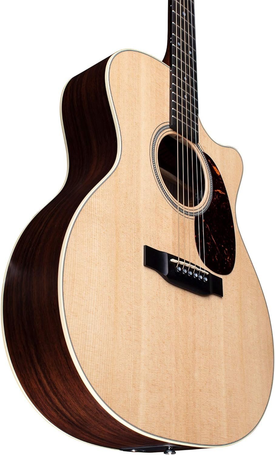 Martin Guitar GPC-16E Rosewood with Gig Bag, Acoustic-Electric Guitar, East Indian Rosewood and Sitka Spruce Construction, Gloss-Top Finish, GP-14 Fret, and Low Oval Neck Shape