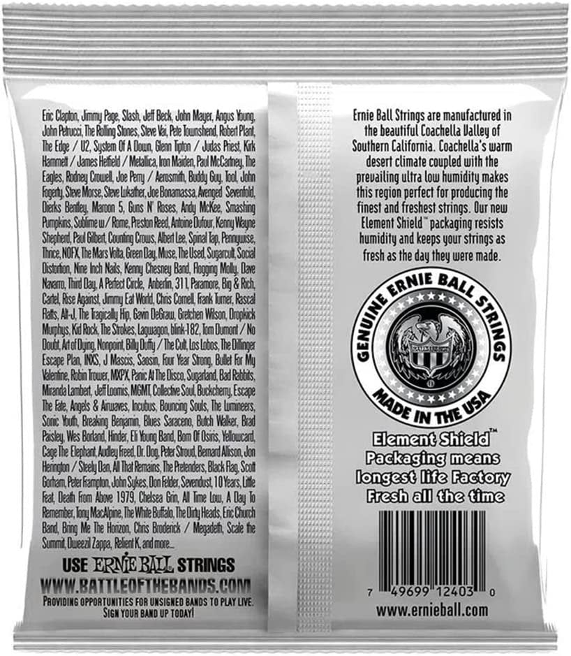 Ernie Ball Ernesto Palla Clear & Silver Tie-On Nylon Classical Guitar Strings, 28-42 Gauge (P02403)
