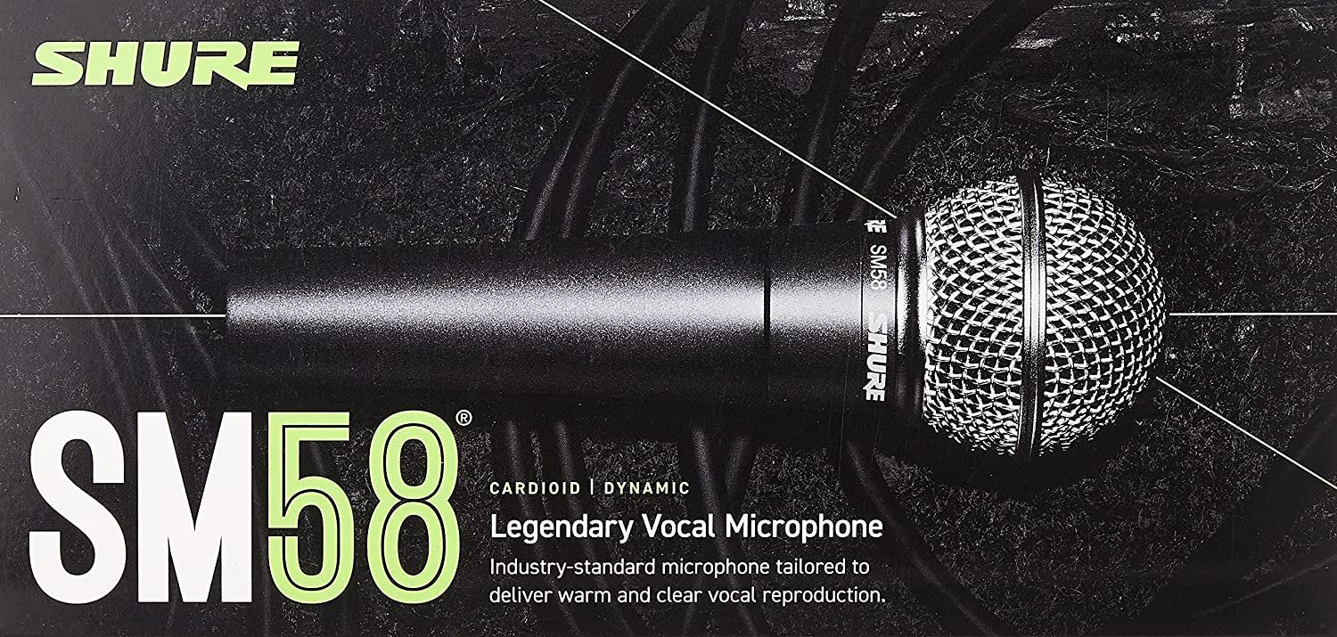 Shure SM58 Cardioid Dynamic Vocal Mic with On/Off Switch