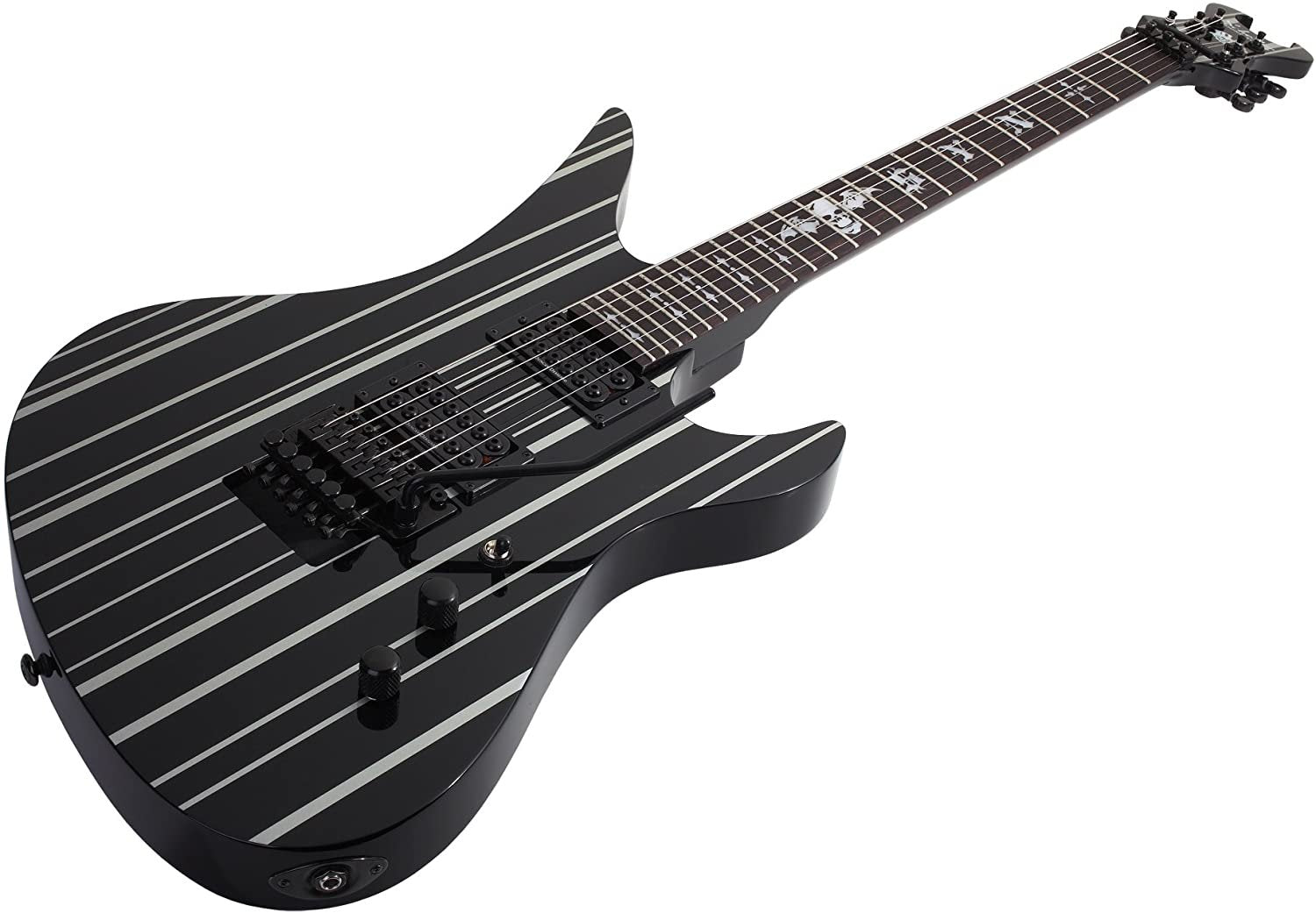 Schecter Synyster Gates Standard Electric Guitar Gloss Black with Silver Pinstripes