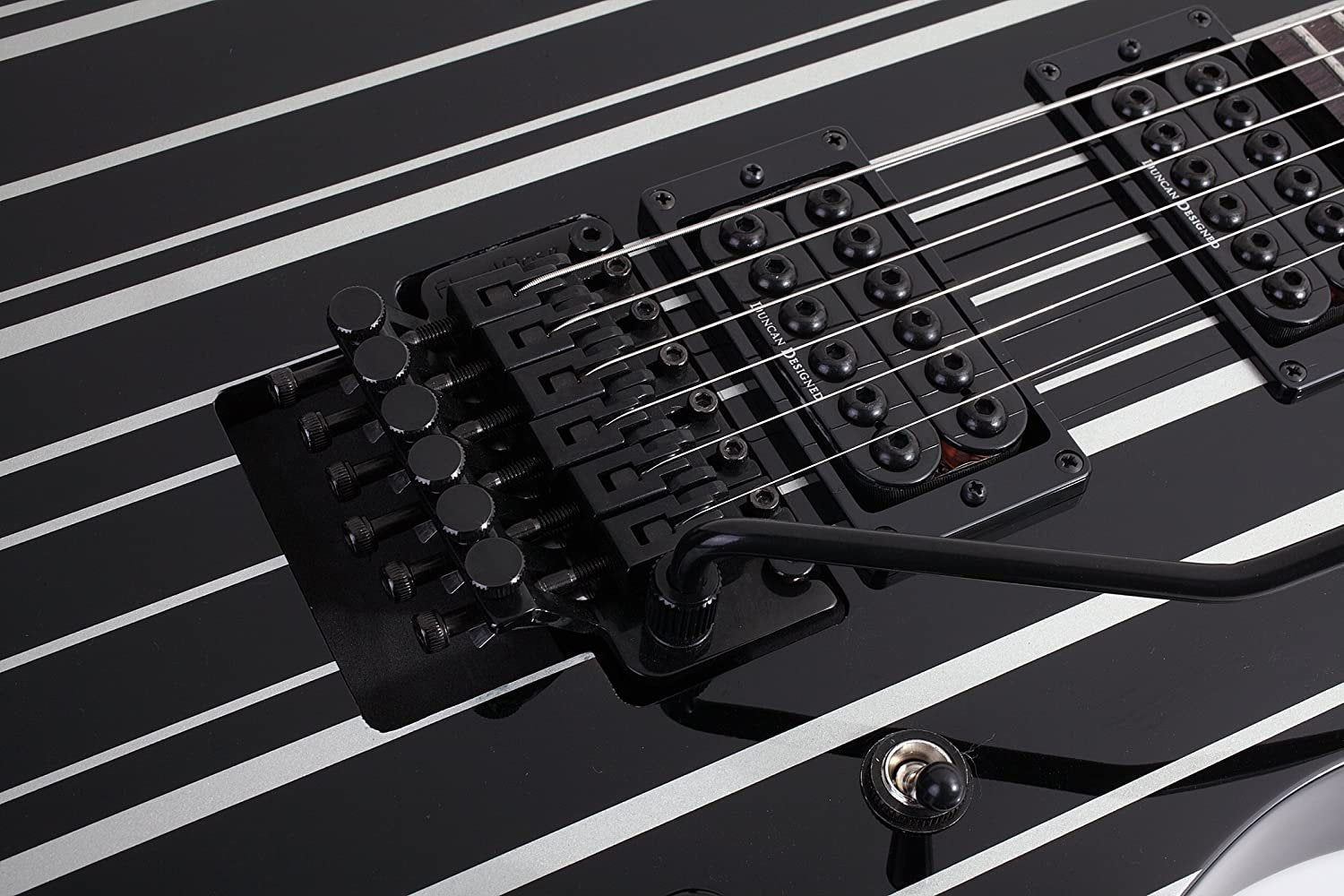 Schecter Synyster Gates Standard Electric Guitar Gloss Black with Silver Pinstripes