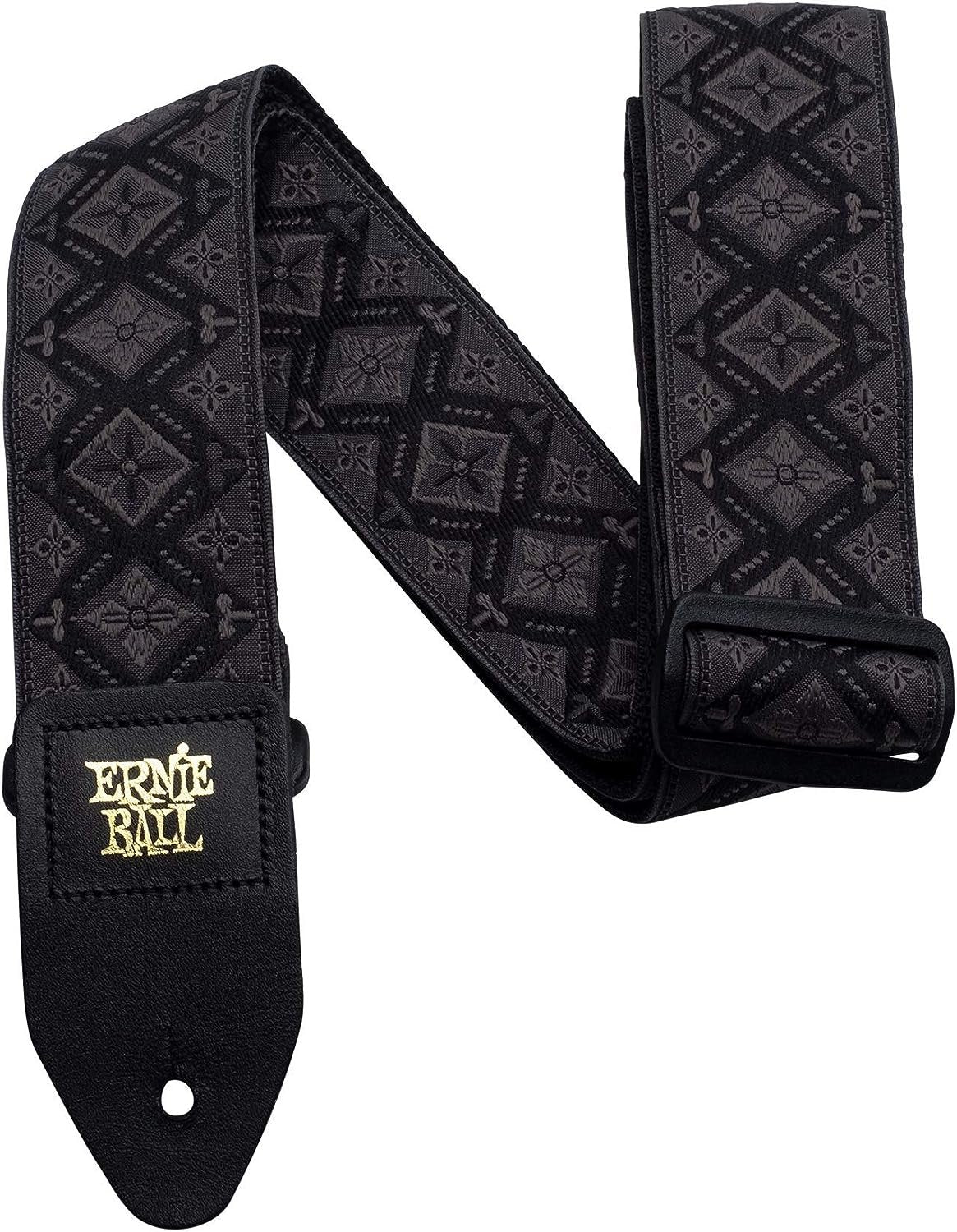 Ernie Ball Jacquard Guitar Strap, Regal Black (P04093)