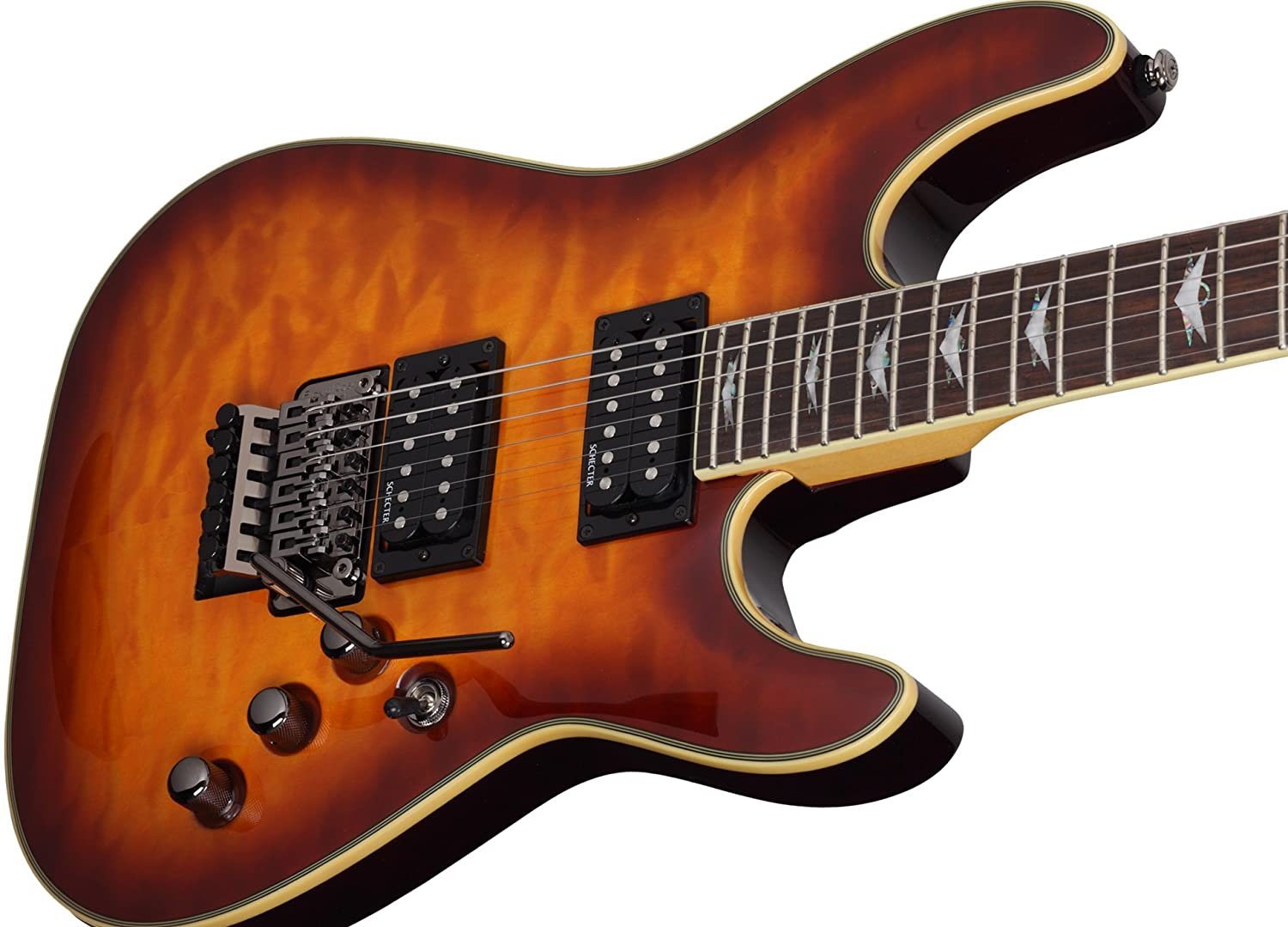 Schecter Omen Extreme-FR Electric Guitar, Vintage Sunburst