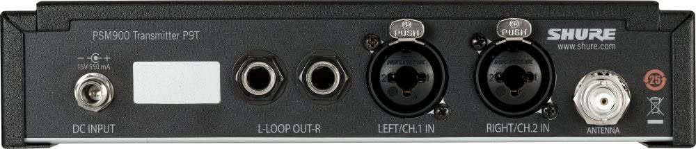 Shure P9T Wireless Transmitter - G7 Band, 506-542 MHz