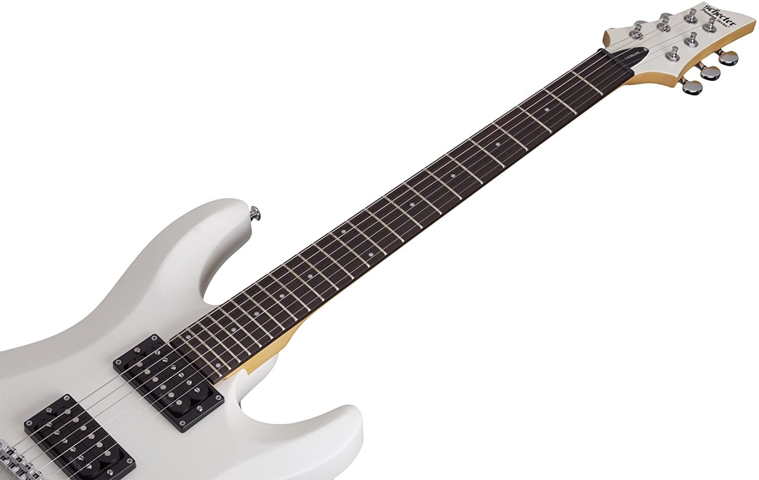 Schecter 432 C-6 Deluxe Solid-Body Electric Guitar, Satin White