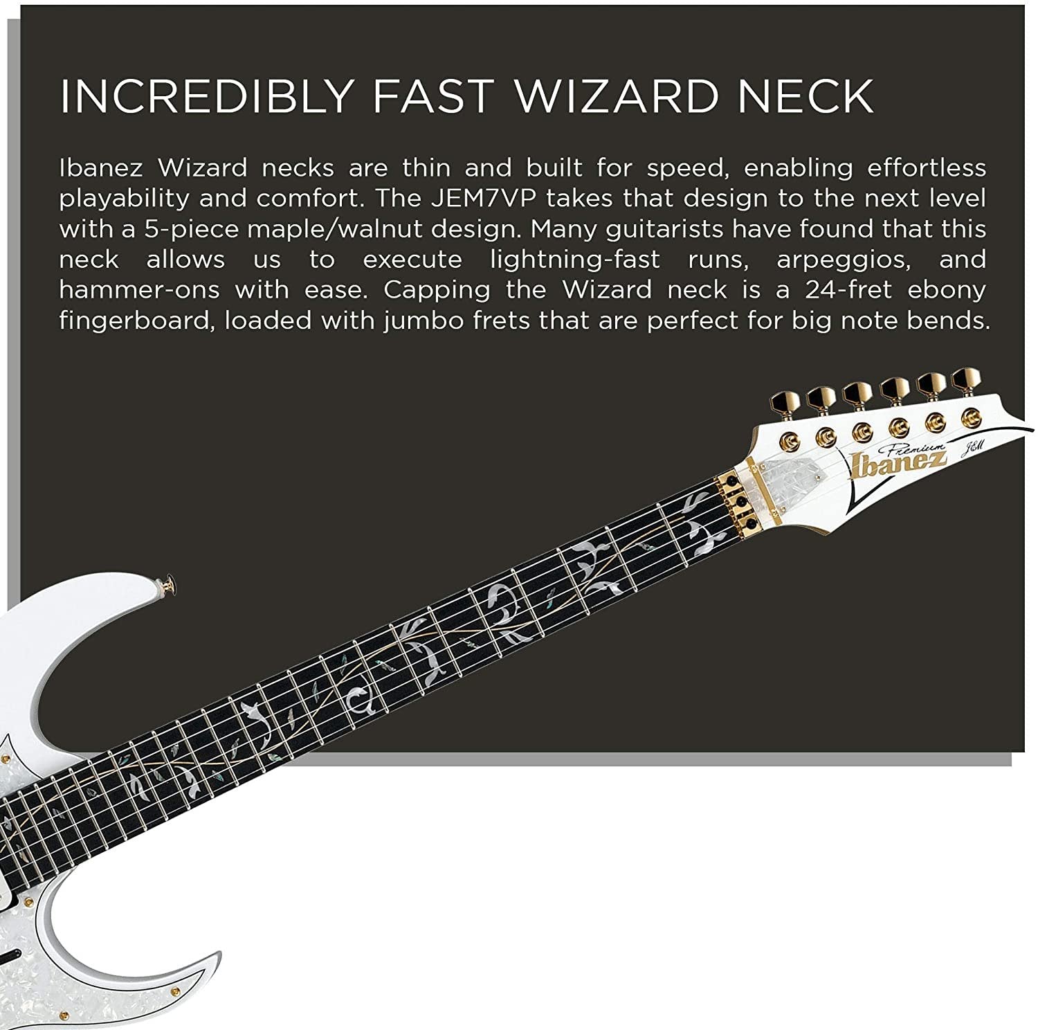 Ibanez Steve Vai Signature 6-String Electric Guitar White