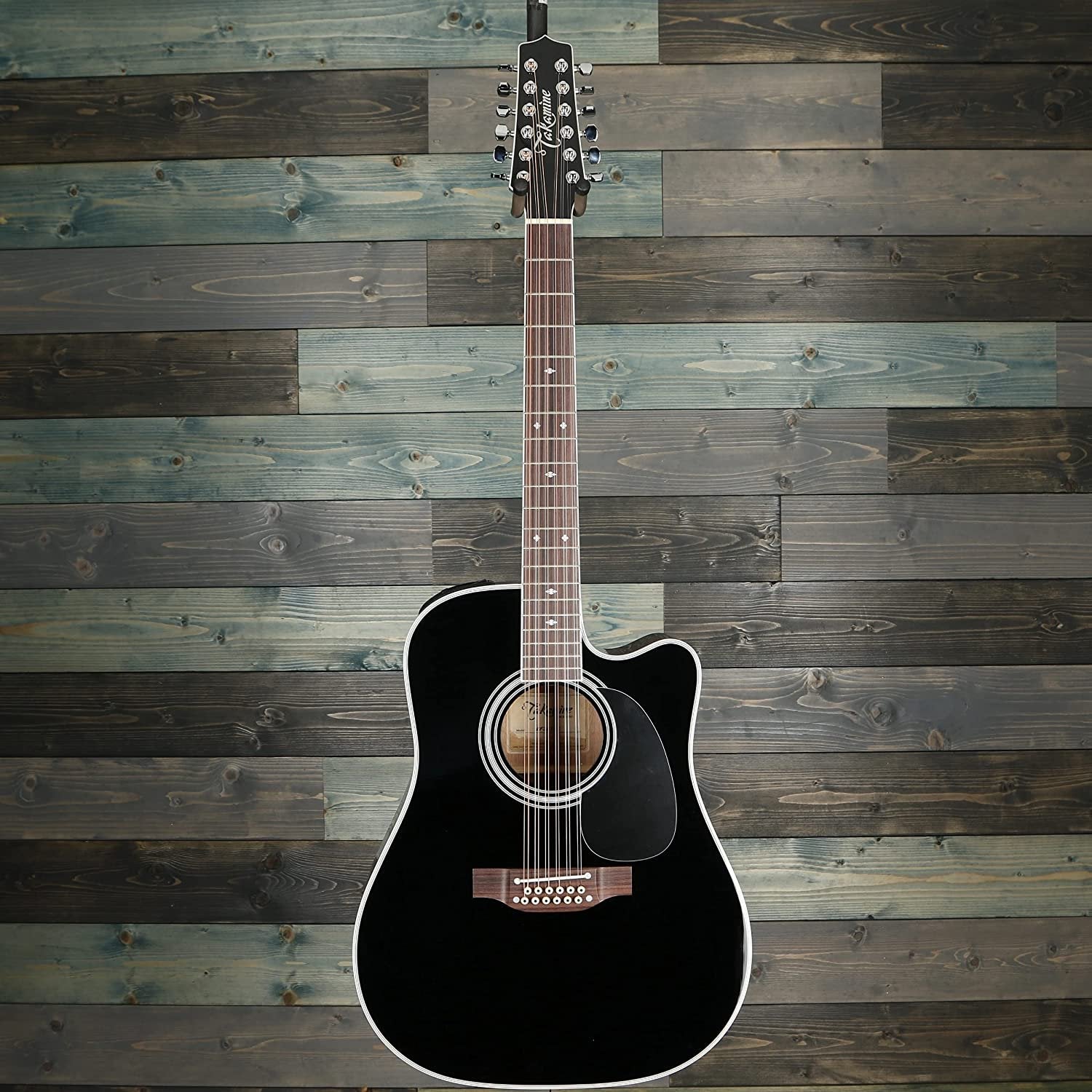 Takamine EF381SC 12-String Dreadnought Acoustic-Electric Guitar with Hard Case